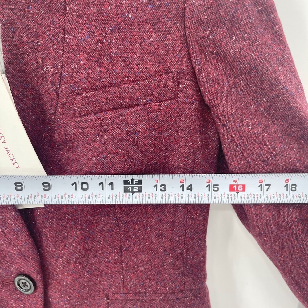 New Veronica Beard I Am Dickey Jacket Blazer Berry Red Pink Size 0 Wool Blend - Picture 12 of 15